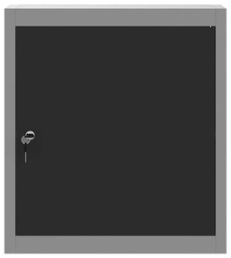 Armário de Ferramentas Parede vidaXL Preto 50x20x55 cm Aço