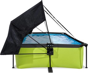 Piscina retangular Lime 300 x 200 x 65 cm com bomba de filtragem e cobertura - verde