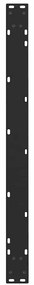 Pernas para mesa de jantar em V 3 peças, pretas, 100x(72-73,3) cm, aço