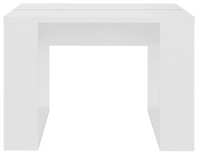 Mesa de apoio 50x50x35 cm contraplacado branco