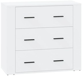 Aparadores 3 pcs madeira processada branco