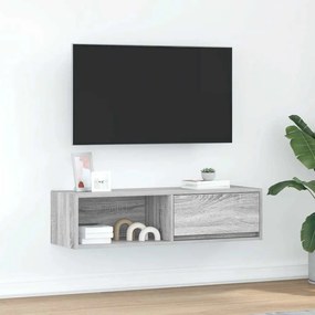 Móvel de TV 100x31x25,5 cm derivados de madeira cinzento sonoma