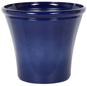 Conjunto de 2 vasos para plantas em fibra de argila azul marinho 46 x 46 x 40 cm KOKKINO Beliani