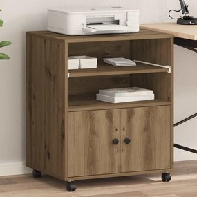 vidaXL Suporte para Impressora Carvalho Artesanal 60 x 48 x 74 cm