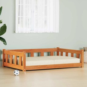 vidaXL Cama para Cachorro Marrom Cera 100 x 70 x 28 cm