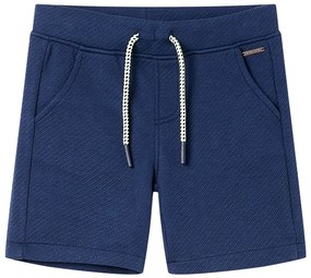 Calções de criança com cordão azul-escuro 92