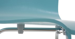 Conjunto de 2 cadeiras de cozinha e sala de jantar Pepe 43 x 87 x 47 cm Azul