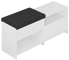 Armário para Calçado Berlin – Nogueira/Branco – 60x200x35 cm