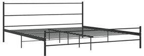 Estrutura de cama 180x200 cm metal preto