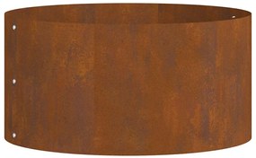 Vaso de Aço Corten Aço Corten Médio Inserções Decorativas
