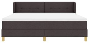 Cama Box Spring vidaXL com Colchão em Castanho Escuro, 180x200 cm de T