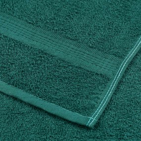 8pcs Conjunto toalhas banho 360 gsm 100% algodão verde