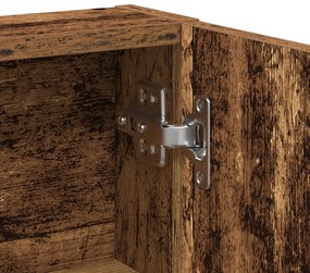 Mesa de Maquilhagem com Espelho e Luzes LED Madeira Velha Madeira Deri