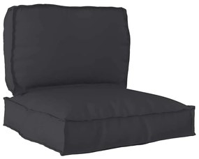 vidaXL <strong>Conjunto de Almofadas para Paletes - 2 Peças</strong><br> Preto, em tecido Oxford.