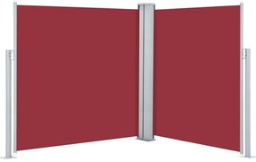 Toldo lateral retrátil 170x600 cm vermelho