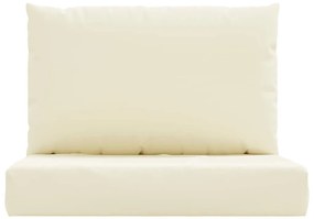 Almofadões p/ paletes 2 pcs tecido oxford branco nata