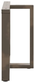 Pés de mesa de jantar em forma de T, 2 peças, preto, 90x35x(72-73) cm,