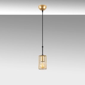 Candeeiro de Teto Kemtel – Dourado Brilhante – 9 x 9 x 126 cm