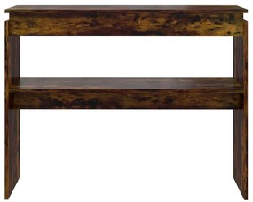 Mesa consola 102x30x80 cm derivados de madeira carvalho fumado