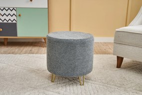 Pouffe Asmara Gabbana – Cinzento – 40x40x40 cm