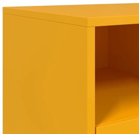 Móvel de TV 68x39x43,5 cm aço laminado a frio amarelo mostarda