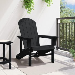 Cadeira Adirondack Preta 74x82x91 cm HDPE