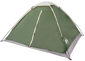 Tenda de campismo cúpula para 2 pessoas impermeável verde