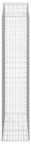 Cesto gabião arqueado 150x50x220/240 cm ferro galvanizado