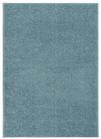 340348 vidaXL Tapete de pelo curto 140x200 cm azul