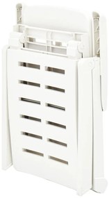 Espreguiçadeira dobrável plástico branco