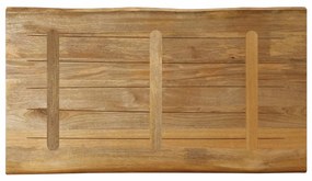 Tampo de mesa c/borda viva 100x60x2,5cm mangueira áspera maciça