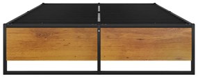 Estrutura de cama 120x200 cm metal preto