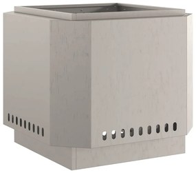 Fogueira Sem Fumaça vidaXL 58x58x51 cm em Aço Envelhecido