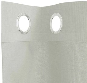 Cortinas de voile com ilhós 2 pcs cinzento-claro 140x260 cm