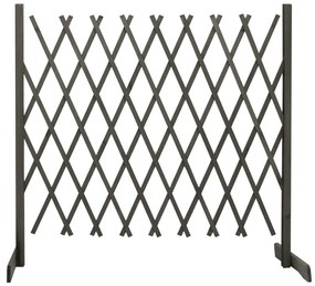 vidaXL Vedação em treliça para jardim 180x100 cm abeto maciço cinzento
