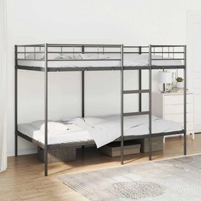 Beliche sem colchão 107x203 cm aço preto