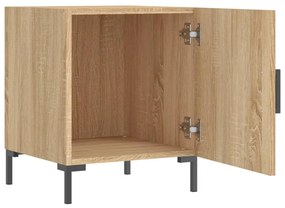 Mesa cabeceira 2pcs 40x40x50cm deriv. madeira carvalho sonoma