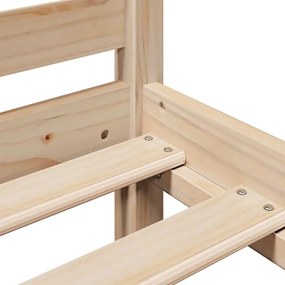 Cama com estante sem colchão 100x200 cm pinho maciço