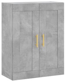 Armário alto 69,5x34x180 cm derivados de madeira cinza cimento