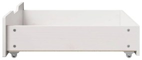 Gavetas para cama 2 pcs 65x55x17 cm pinho maciço branco