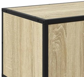 Móvel p/ TV 150x35x41 cm deriv. madeira/metal carvalho sonoma
