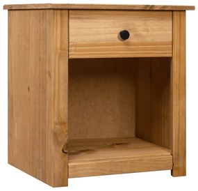 vidaXL Mesa de cabeceira 46x40x57 cm madeira de pinho panama maciça