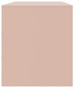 Móvel de TV 99x39x44 aço rosa