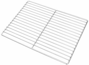 Grelha de Churrasqueira Retangular vidaXL 40x30 cm em Aço Inoxidável 3