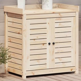 vidaXL Mesa de jardinagem c/ prateleiras 82,5x50x86,5 cm pinho maciço