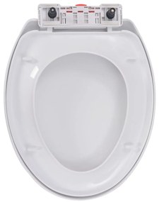 Tampo de sanita fecho suave com design remoção rápida branco