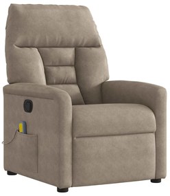 Poltrona de massagens reclinável tecido de microfibra