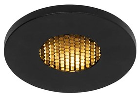 Conjunto de 6 focos embutidos modernos para casa de banho pretos IP54 - Shed Honey