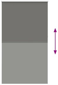 Persiana de enrolar 120x230 cm largura tecido 116,6cm poliéster