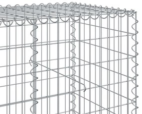 Cesto gabião com cobertura 950x100x100 cm ferro galvanizado